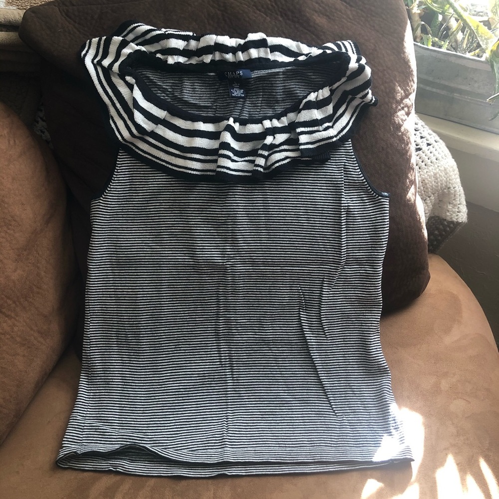 Chaps Ruffle Top